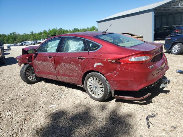 3FA6P0PU5GR130645 - 2016 FORD FUSION SE PHEV BURGUNDY photo 2