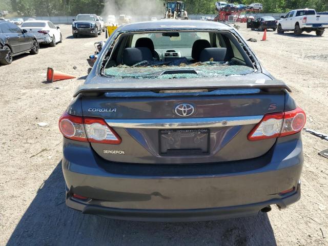 5YFBU4EE8DP202766 - 2013 TOYOTA COROLLA BASE GRAY photo 6