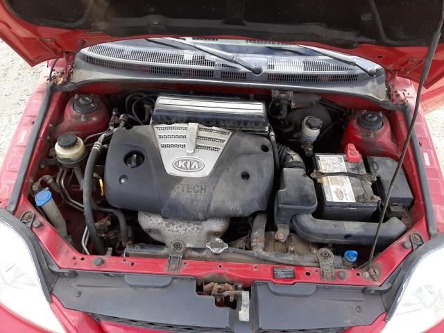 KNADC125746324618 - 2004 KIA RIO RED photo 11