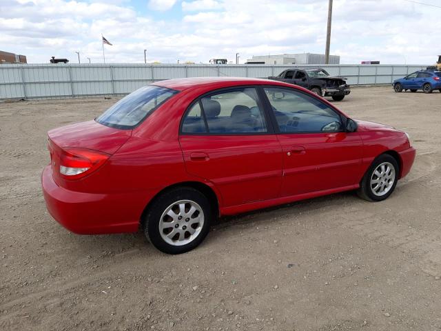 KNADC125746324618 - 2004 KIA RIO RED photo 3