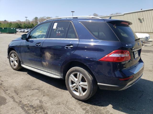 4JGDA5HB7FA532135 - 2015 MERCEDES-BENZ ML 350 4MATIC BLUE photo 2
