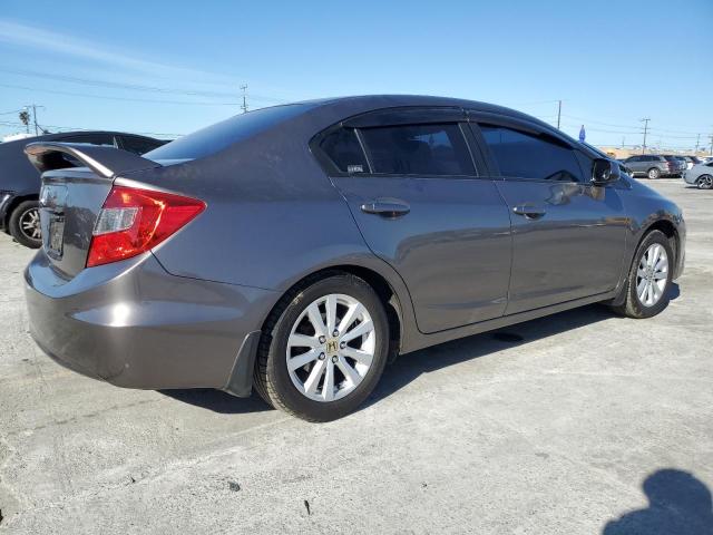 2HGFB2F92CH555510 - 2012 HONDA CIVIC EXL GRAY photo 3