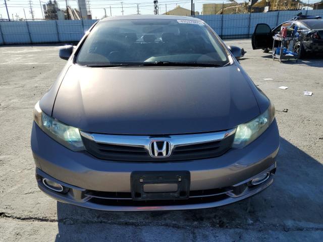 2HGFB2F92CH555510 - 2012 HONDA CIVIC EXL GRAY photo 5