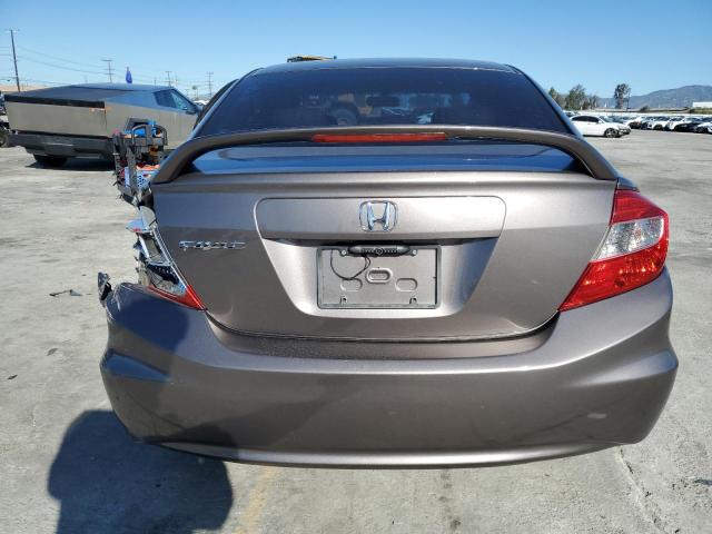 2HGFB2F92CH555510 - 2012 HONDA CIVIC EXL GRAY photo 6