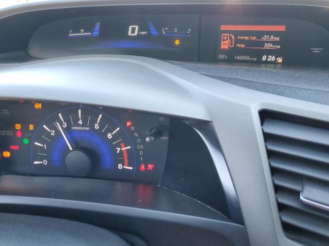 2HGFB2F92CH555510 - 2012 HONDA CIVIC EXL GRAY photo 9