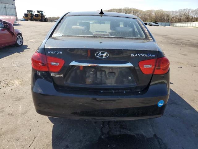 KMHDU4AD2AU169490 - 2010 HYUNDAI ELANTRA BLUE BLACK photo 6