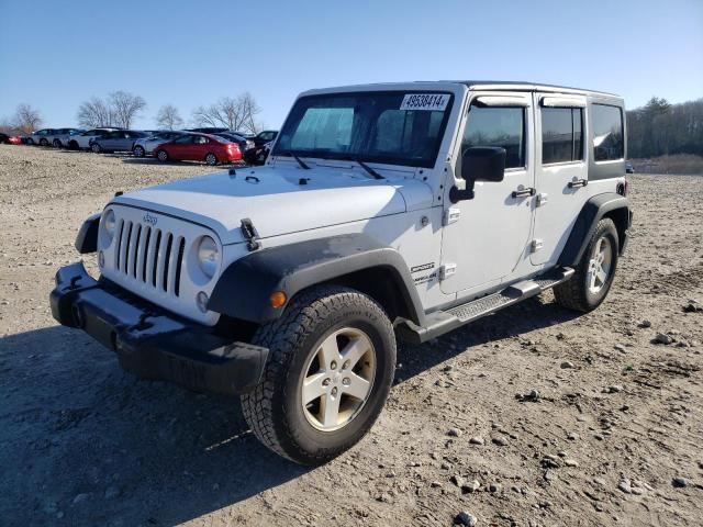 1C4HJWDG5EL268753 - 2014 JEEP WRANGLER U SPORT WHITE photo 1