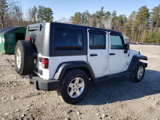 1C4HJWDG5EL268753 - 2014 JEEP WRANGLER U SPORT WHITE photo 3