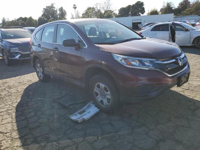 5J6RM4H30FL064090 - 2015 HONDA CR-V LX BURGUNDY photo 4