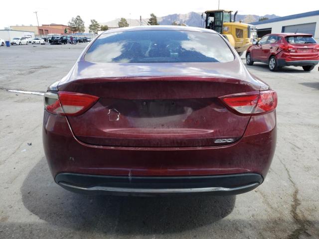 1C3CCCAB1GN144292 - 2016 CHRYSLER 200 LIMITED MAROON photo 6