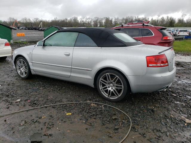 WAUAF48H99K007418 - 2009 AUDI A4 2.0T CABRIOLET SILVER photo 2