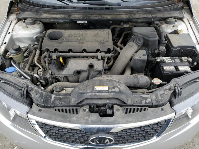 KNAFU4A25C5626279 - 2012 KIA FORTE EX SILVER photo 11