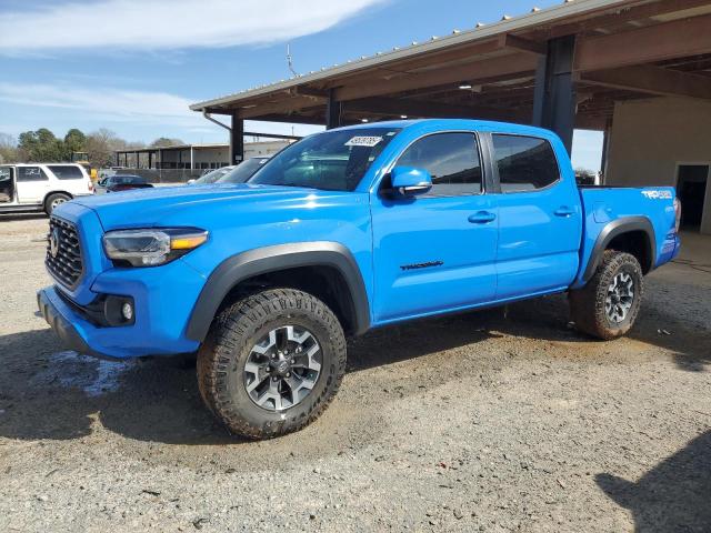 3TMCZ5AN0LM339885 - 2020 TOYOTA TACOMA DOUBLE CAB BLUE photo 1