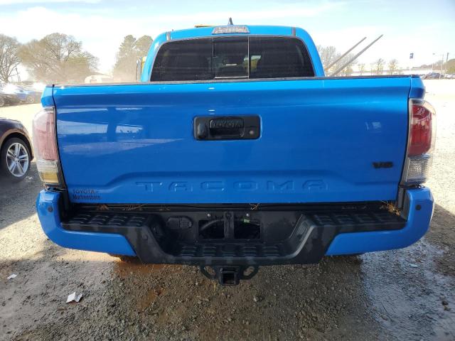 3TMCZ5AN0LM339885 - 2020 TOYOTA TACOMA DOUBLE CAB BLUE photo 6