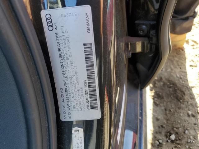 WAUJGAFC4DN135382 - 2013 AUDI A6 PRESTIGE შავი ფოტო 12