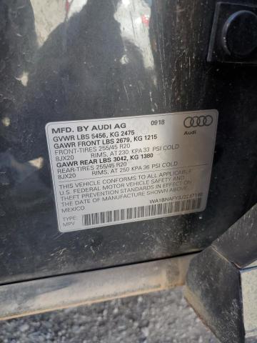 WA1BNAFY3J2247140 - 2018 AUDI Q5 PREMIUM PLUS Boz foto 13