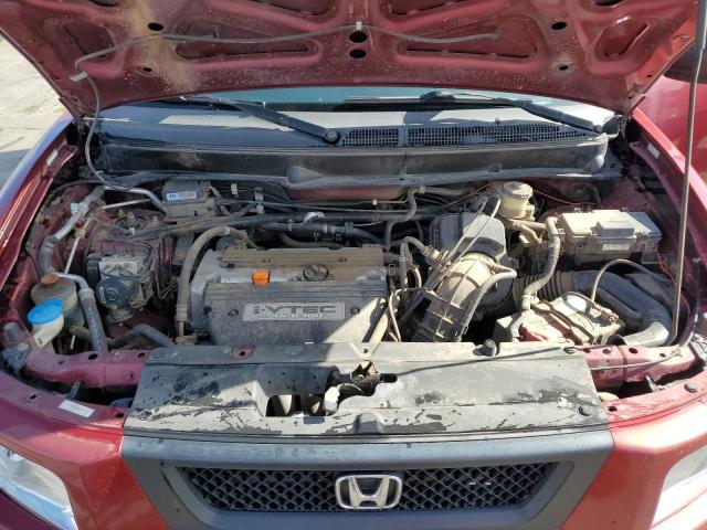 5J6YH27716L007311 - 2006 HONDA ELEMENT EX MAROON photo 12