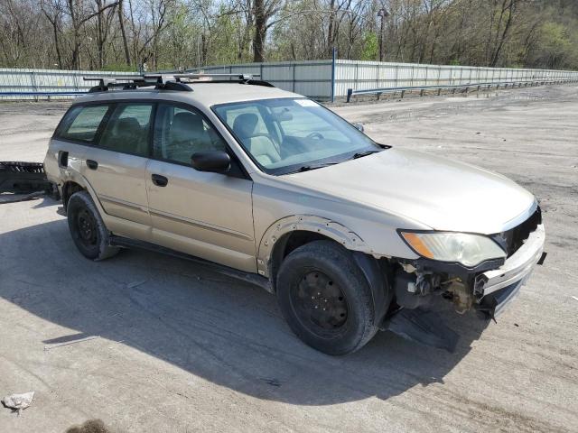 4S4BP60C386364922 - 2008 SUBARU OUTBACK GOLD photo 4