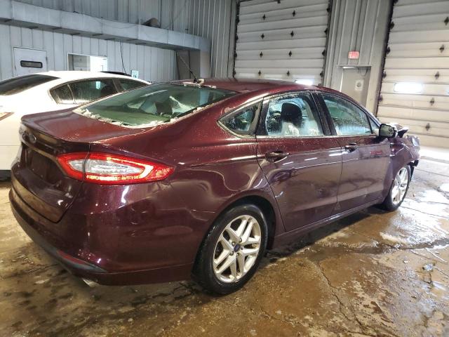 3FA6P0H79DR213905 - 2013 FORD FUSION SE BURGUNDY photo 3