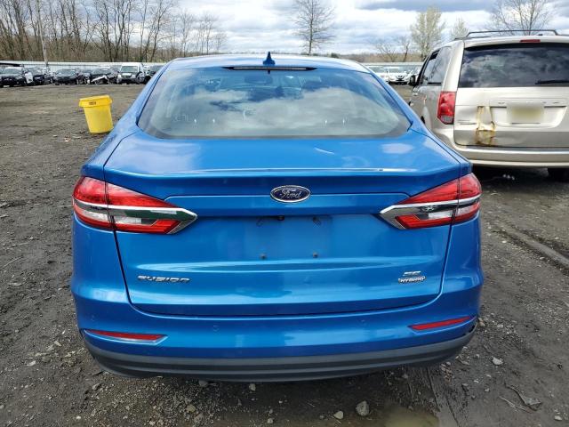 3FA6P0LU7LR101907 - 2020 FORD FUSION SE BLUE photo 6