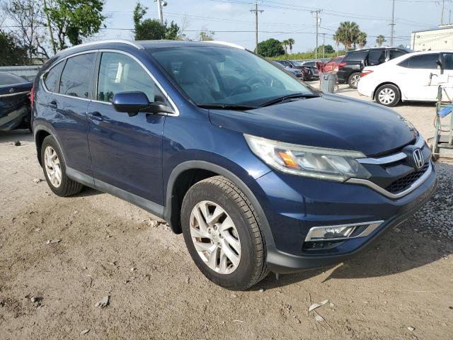 2HKRM3H72FH527693 - 2015 HONDA CR-V EXL BLUE photo 4