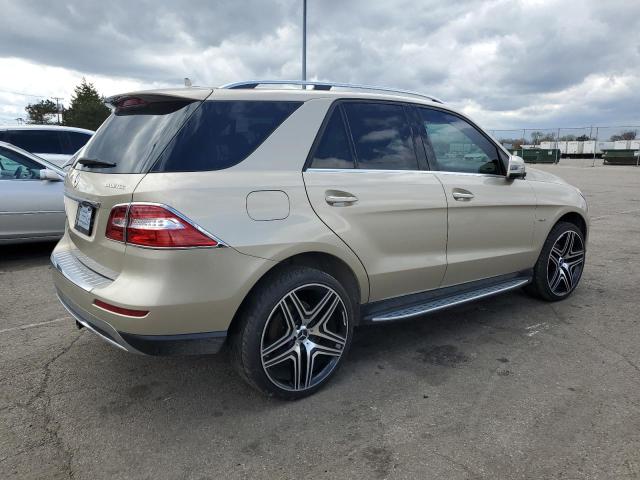 4JGDA2EB0CA082150 - 2012 MERCEDES-BENZ ML 350 BLUETEC TAN photo 3