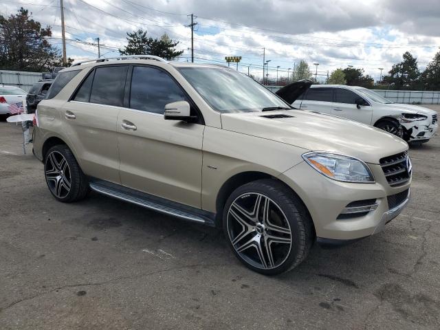 4JGDA2EB0CA082150 - 2012 MERCEDES-BENZ ML 350 BLUETEC TAN photo 4