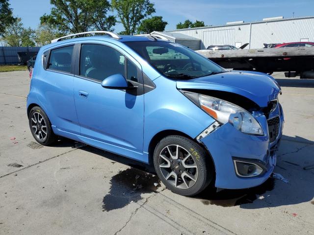 KL8CF6S93DC506493 - 2013 CHEVROLET SPARK 2LT BLUE photo 4