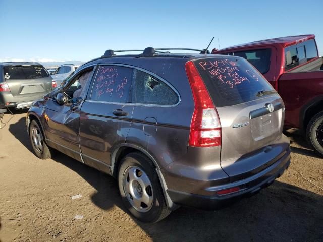 5J6RE4H34BL039555 - 2011 HONDA CR-V LX GRAY photo 2