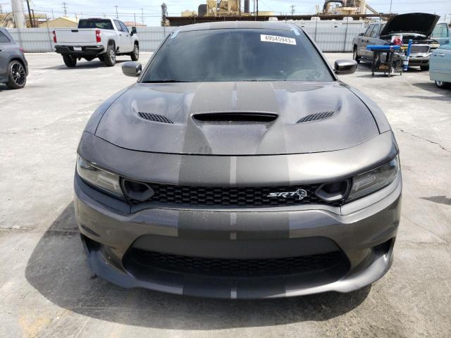 2C3CDXL98KH760653 - 2019 DODGE CHARGER SRT HELLCAT GRAY photo 5