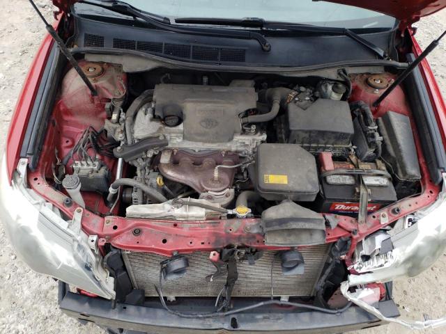 4T1BF1FK2DU715393 - 2013 TOYOTA CAMRY L RED photo 11
