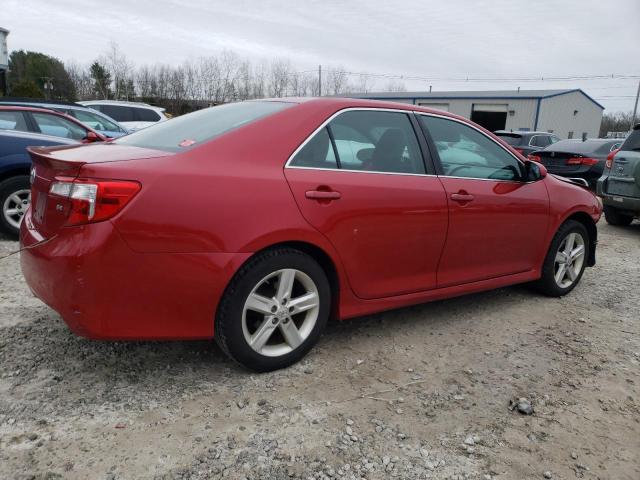 4T1BF1FK2DU715393 - 2013 TOYOTA CAMRY L RED photo 3