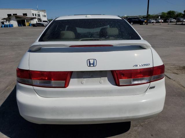 1HGCM66584A052467 - 2004 HONDA ACCORD EX WHITE photo 6