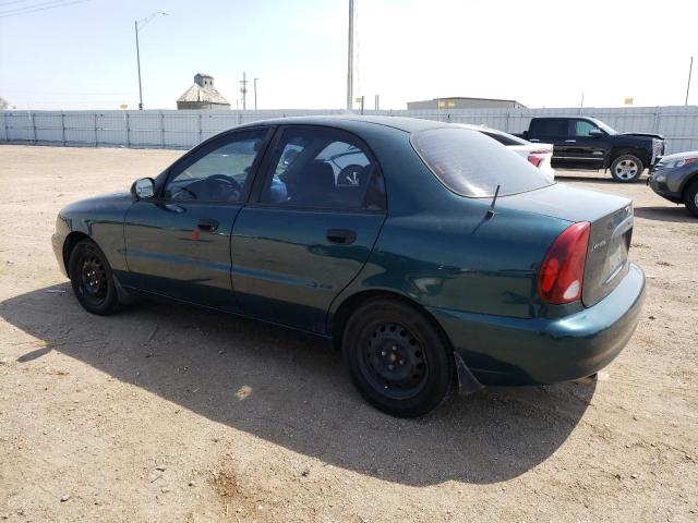 KLATA52641B661097 - 2001 DAEWOO LANOS S GREEN photo 2