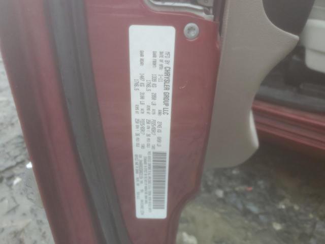 2A4RR8DG5BR631154 - 2011 CHRYSLER TOWN & COU TOURING L BURGUNDY photo 13