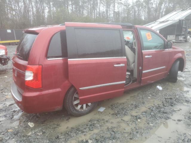 2A4RR8DG5BR631154 - 2011 CHRYSLER TOWN & COU TOURING L BURGUNDY photo 3