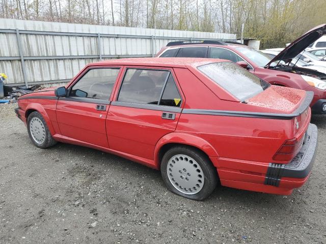 ZARDA1242J1051487 - 1988 ALFA ROMEO MILANO GREEN RED photo 2