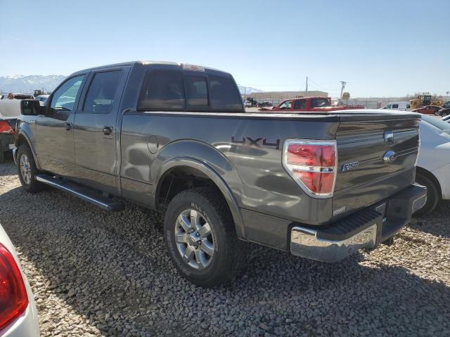 1FTFW1EF3DKE18736 - 2013 FORD F150 SUPERCREW GRAY photo 2