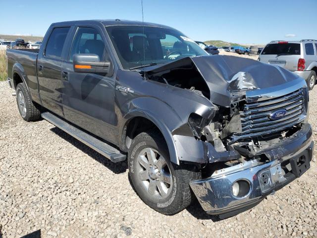 1FTFW1EF3DKE18736 - 2013 FORD F150 SUPERCREW GRAY photo 4