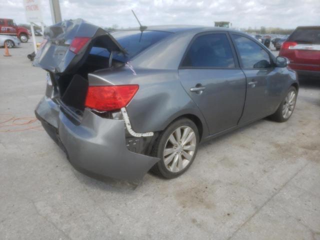 KNAFW4A30A5049189 - 2010 KIA FORTE SX GRAY photo 3