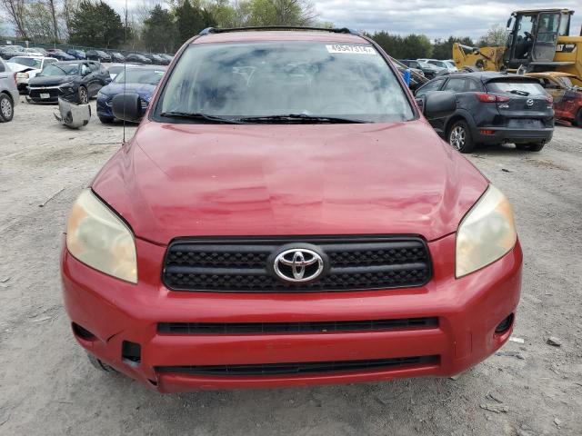 JTMZD33V665011326 - 2006 TOYOTA RAV4 RED photo 5