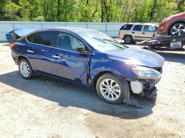 3N1AB7AP2KY305708 - 2019 NISSAN SENTRA S BLUE photo 4