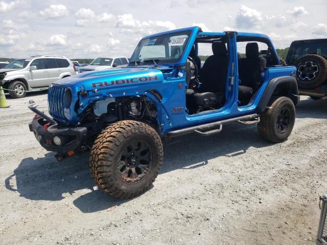 1C4HJXFN3NW238733 - 2022 JEEP WRANGLER RUBICON BLUE photo 1