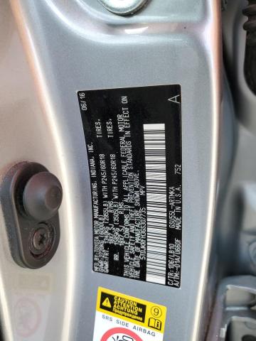 5TDJKRFH3GS307735 - 2016 TOYOTA HIGHLANDER XLE 银色 照片 14