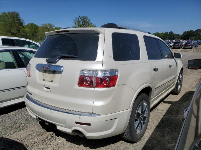 1GKKRTED4BJ285136 - 2011 GMC ACADIA DENALI WHITE photo 3