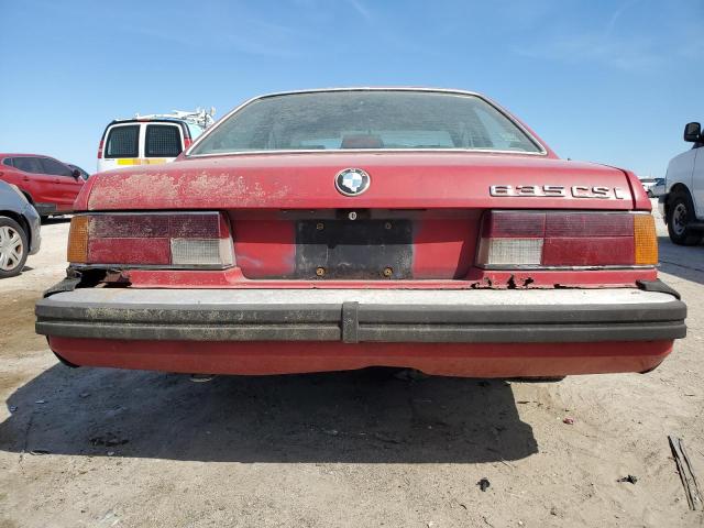 WBAEC8404H0613866 - 1987 BMW 635 CSI AUTOMATIC L6 RED photo 6