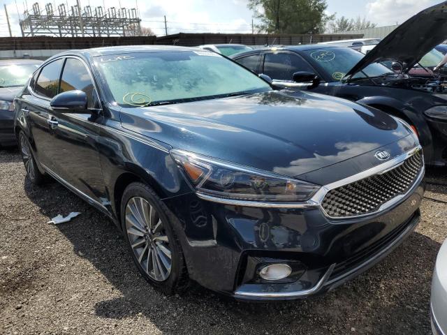 KNALC4J12J5124744 - 2018 KIA CADENZA LUXURY BLUE photo 4