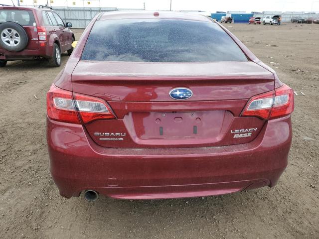 4S3BNAJ64F3039328 - 2015 SUBARU LEGACY 2.5I LIMITED RED photo 6