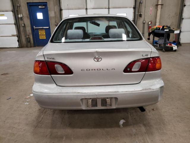 1NXBR12E7YZ341313 - 2000 TOYOTA COROLLA VE SILVER photo 6