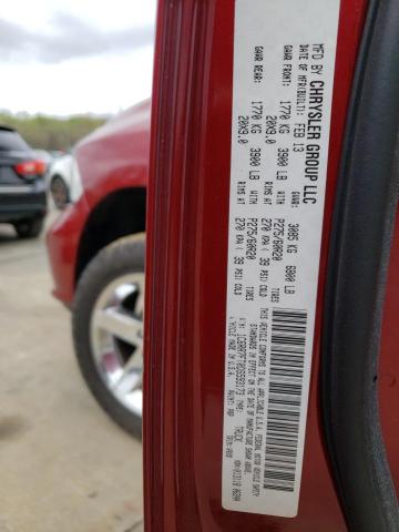 1C6RR7FT0DS593173 - 2013 RAM 1500 ST MAROON photo 12